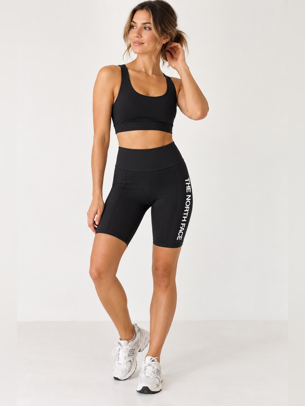 NWT- The North Face Women’s High Waisted Bike Shorts Black Size S gorpcore